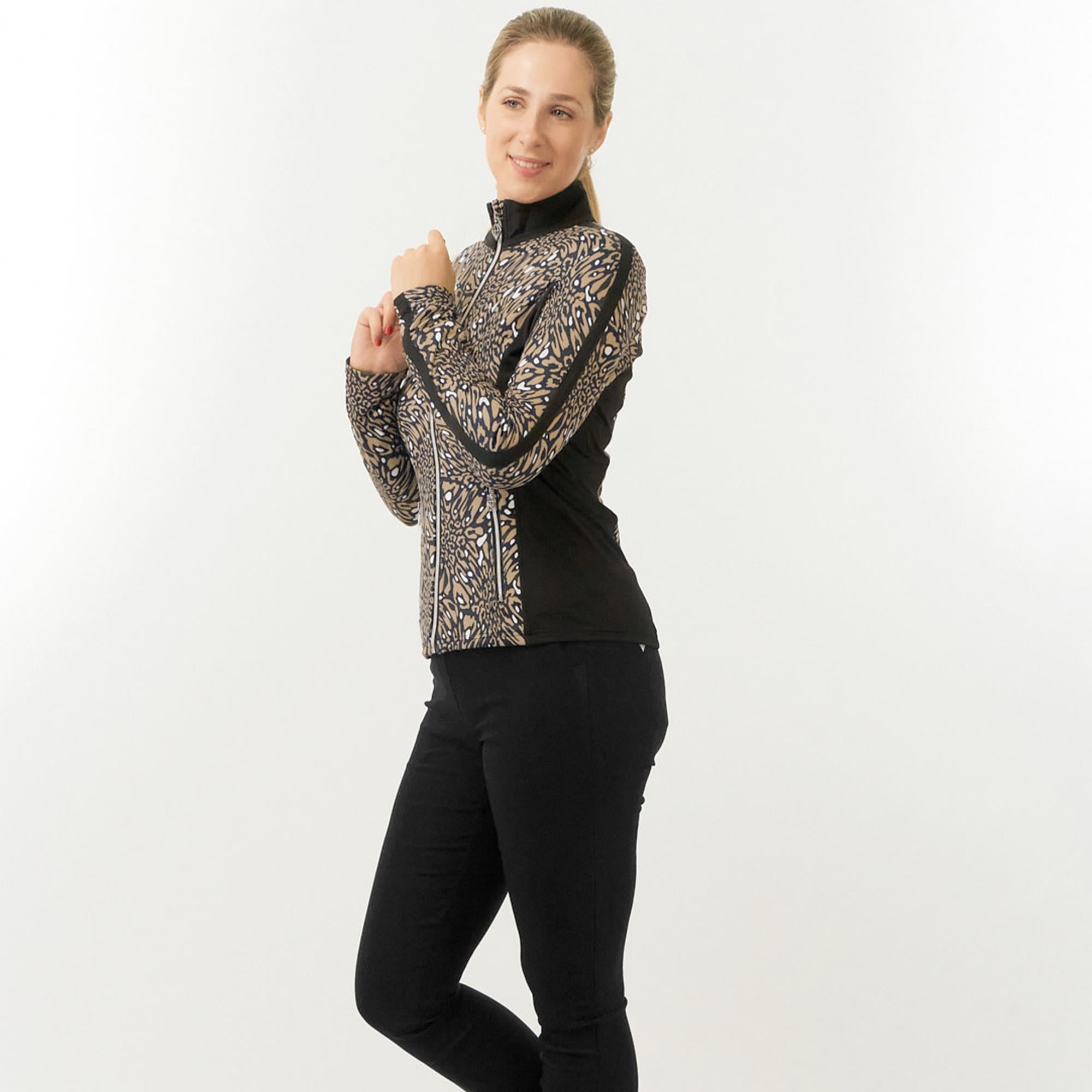 Pure Golf Gella Winterweight Ladies Golf Mid Layer Wild Truffle